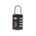 CANDADO DE COMBINACIÓN MALETERO NEGRO TSA / MEDIDA 30 MM/ / NIVEL DE SEGURIDAD 3 / DISCOS PROGRAMABLES.-Cerraduras-LOCK-Bsai Seguridad & Controles