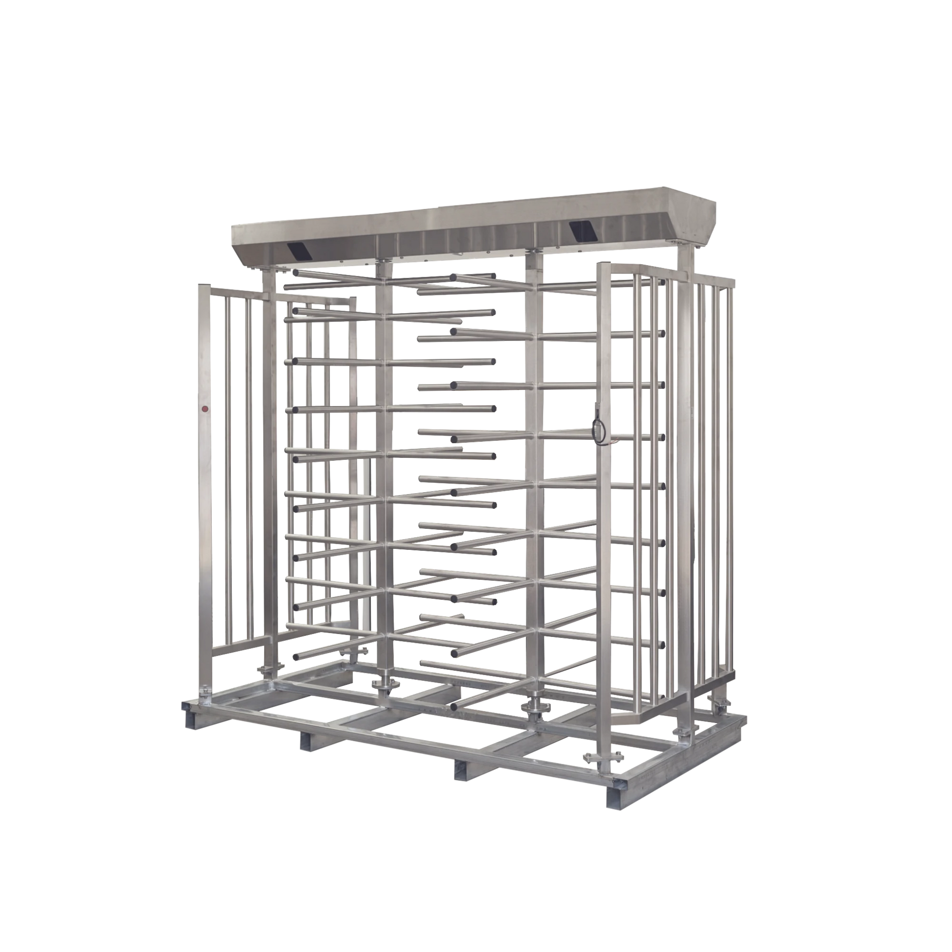 TORNIQUETE DOBLE DE CUERPO COMPLETO / 100% ACERO INOXIDABLE / DISEÑO ELEGANTE-Torniquetes y Puertas de Cortesía-ACCESSPRO-Bsai Seguridad & Controles