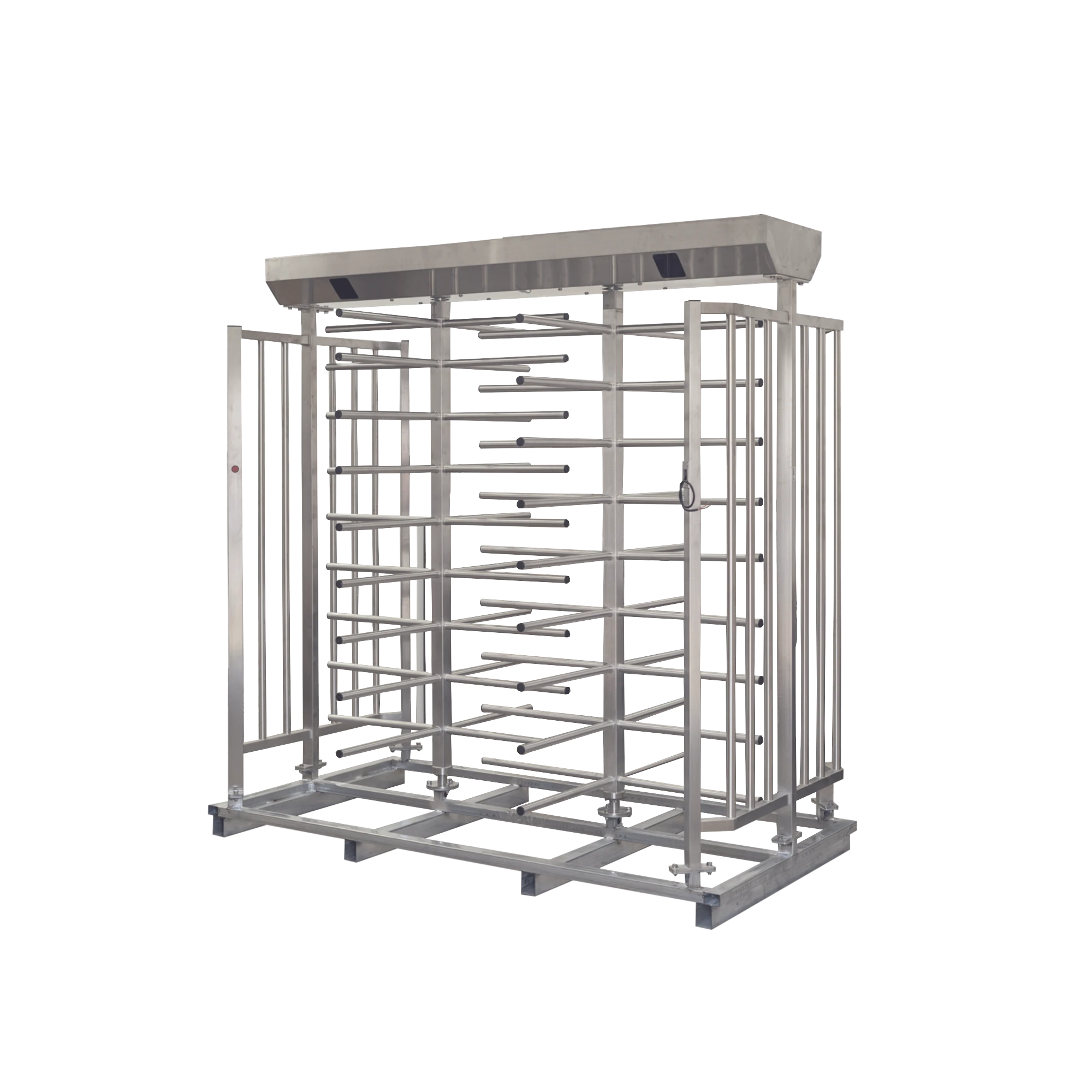 TORNIQUETE DOBLE DE CUERPO COMPLETO / 100% ACERO INOXIDABLE / DISEÑO ELEGANTE-Torniquetes y Puertas de Cortesía-ACCESSPRO-Bsai Seguridad & Controles