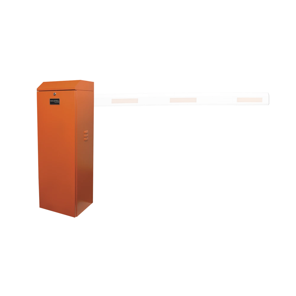 BARRERA VEHICULAR DERECHA / SOPORTA BRAZO DE HASTA 5.5 M / FINAL DE CARRERA AJUSTABLE POR PROGRAMACIÓN / MOVIMIENTO FLUIDO / DISEÑO ELEGANTE COLOR NARANJA-Barreras Vehiculares-ACCESSPRO-Bsai Seguridad & Controles
