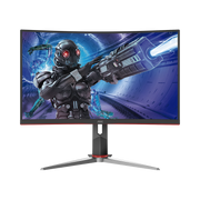 MONITOR CURVO 27" GAMING W-LED VA, RESOLUCIÓN 1920 X 1080P 165HZ, CON ENTRADAS DE VIDEO VGA / HDMI / DISPLAYPORT . BISEL ULTRA DELGADO. SOPORTA VESA-Monitores Pantallas y Mobiliario-AOC-Bsai Seguridad & Controles