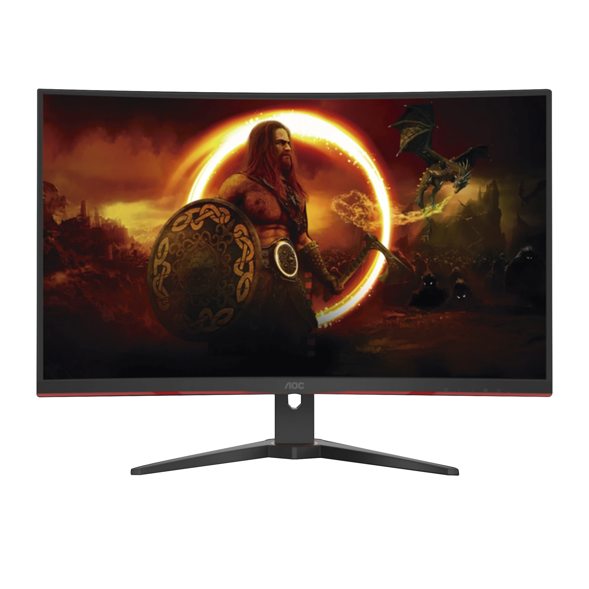MONITOR CURVO 32" GAMING W-LED VA, RESOLUCIÓN 2560 X 1440P 165HZ, CON ENTRADAS DE VIDEO HDMI / DISPLAYPORT . BISEL ULTRA DELGADO. SOPORTA VESA-Monitores Pantallas y Mobiliario-AOC-Bsai Seguridad & Controles