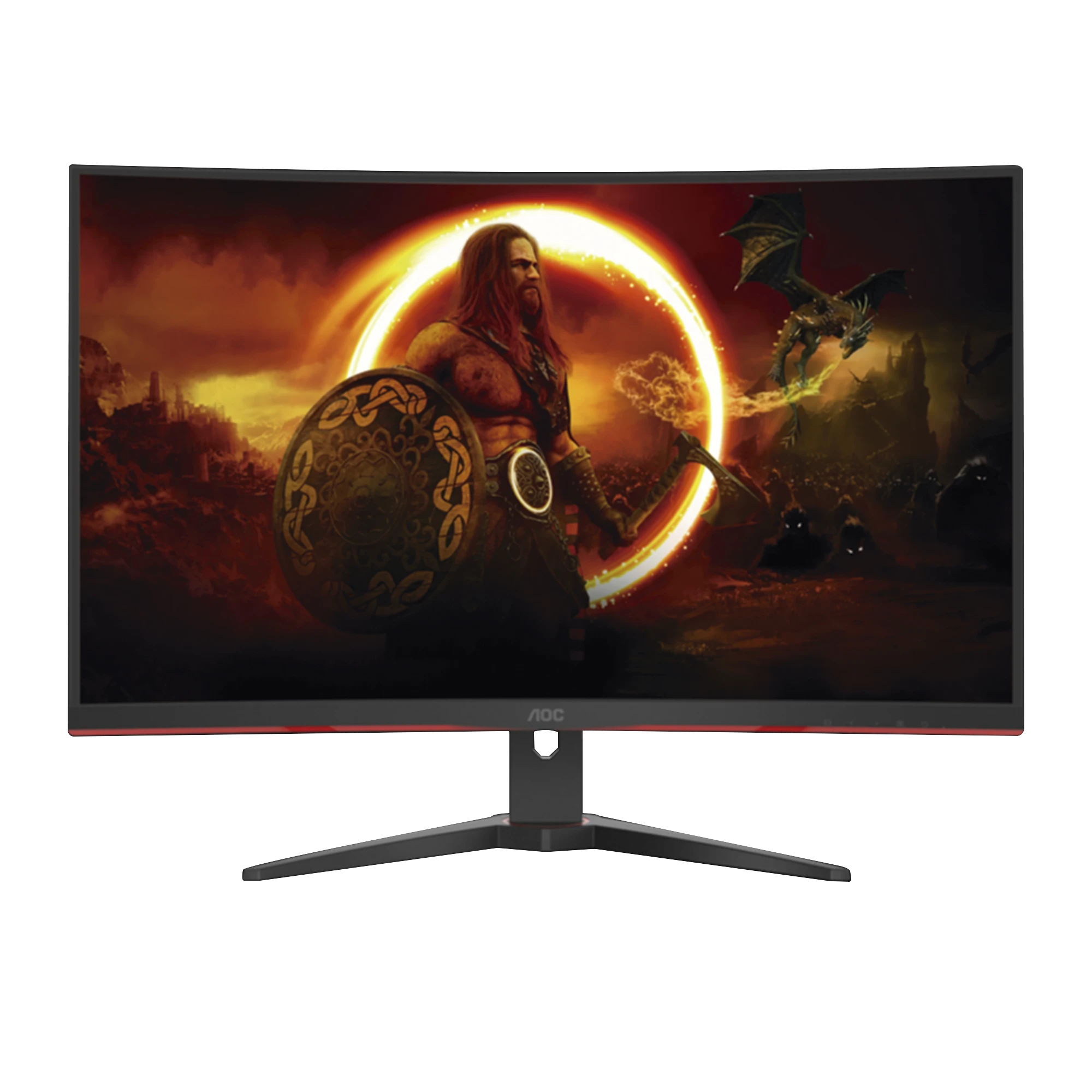 MONITOR CURVO 32" GAMING W-LED VA, RESOLUCIÓN 2560 X 1440P 165HZ, CON ENTRADAS DE VIDEO HDMI / DISPLAYPORT . BISEL ULTRA DELGADO. SOPORTA VESA-Monitores Pantallas y Mobiliario-AOC-Bsai Seguridad & Controles