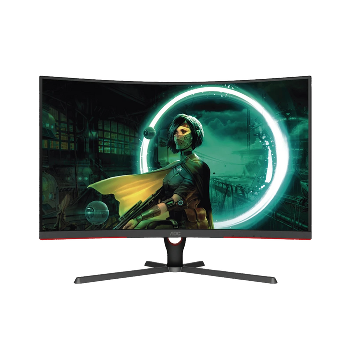 MONITOR CURVO 32" WIDESCREEN GAMING W-LED VA, RESOLUCIÓN 1920X1080P 165HZ, CON ENTRADAS DE VIDEO HDMI / DISPLAYPORT, BISEL ULTRA DELGADO, SOPORTA VESA-Monitores Pantallas y Mobiliario-AOC-C32G3E-Bsai Seguridad & Controles