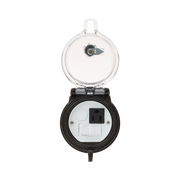 DISPOSITIVO CIRCULAR DE PUERTOS DE ACCESO A DATOS, CON DOS ESPACIOS PARA MÓDULOS MINI-COM Y UN RECEPTÁCULO NEMA 5-15R, PROTECCIÓN IP66, DE 3" DE DIÁMETRO-Racks y Gabinetes-PANDUIT-Bsai Seguridad & Controles