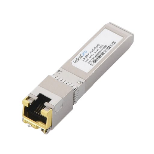 TRANSCEPTOR SFP+ A RJ45 / 10 GBPS / CONECTOR RJ45 / DISTANCIA DE HASTA 30 M.-Networking-LINKEDPRO BY EPCOM-LP-SFP-10G-RJ45-Bsai Seguridad & Controles