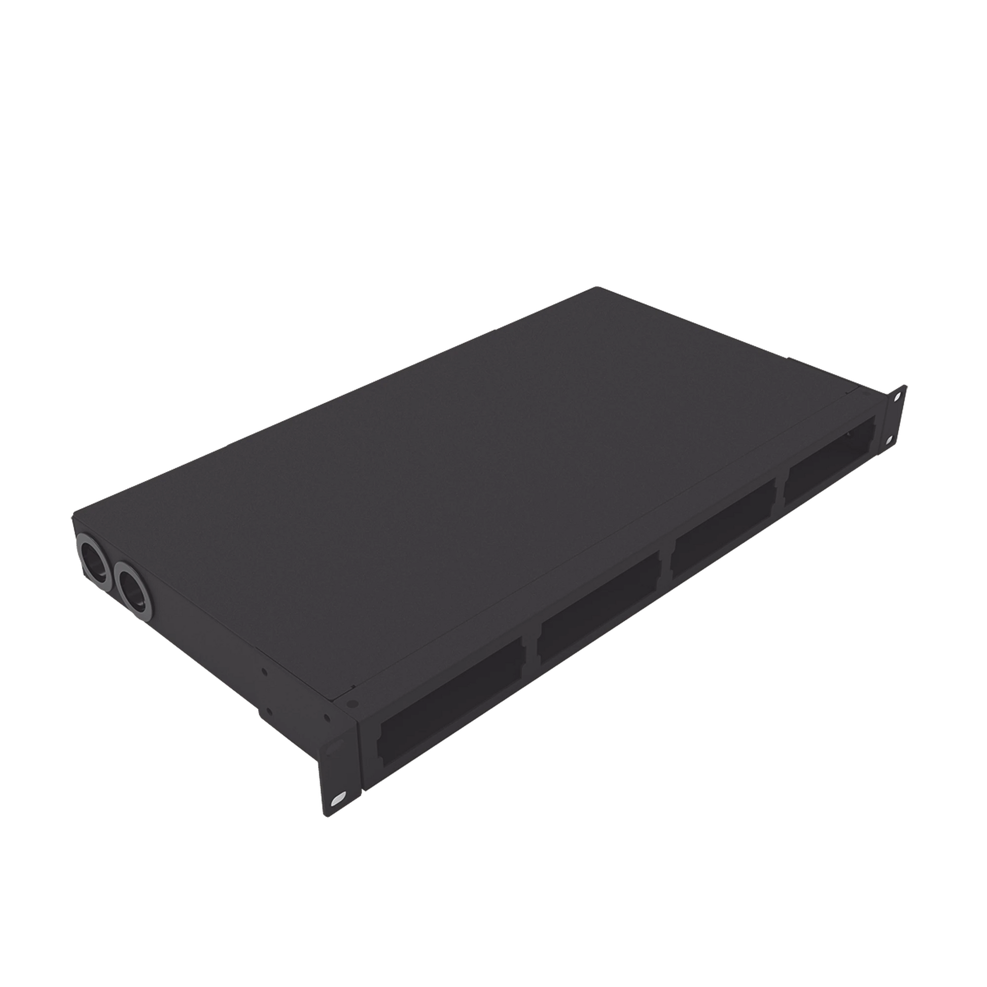 DISTRIBUIDOR DE FIBRA ÓPTICA VACIO 19IN, ACEPTA 4 PLACAS ACOPLADORAS DE LINKEDPRO, HASTA 48 FIBRAS, 1UR, INCLUYE CHAROLA DE EMPALME-Distribuidores de Fibra Optica-LINKEDPRO BY EPCOM-Bsai Seguridad & Controles