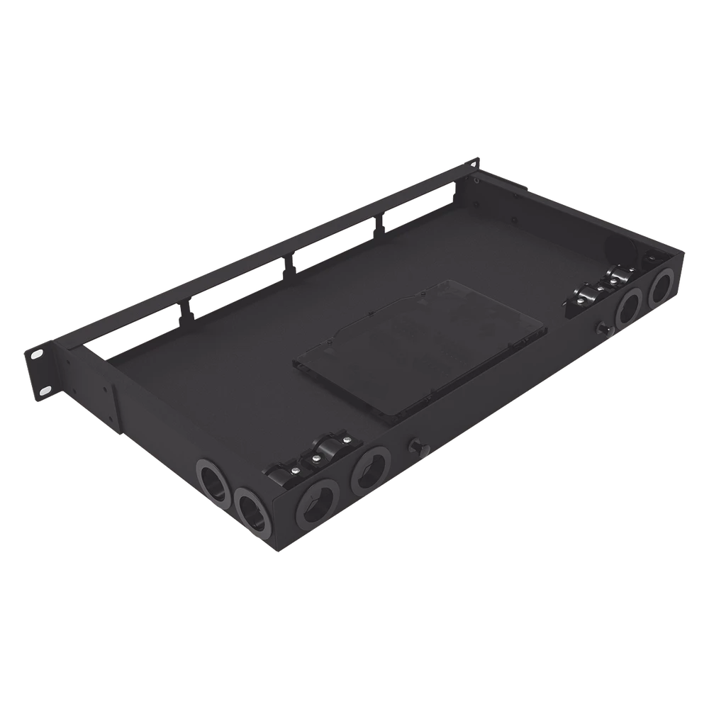 DISTRIBUIDOR DE FIBRA ÓPTICA VACIO 19IN, ACEPTA 4 PLACAS ACOPLADORAS DE LINKEDPRO, HASTA 48 FIBRAS, 1UR, INCLUYE CHAROLA DE EMPALME-Distribuidores de Fibra Optica-LINKEDPRO BY EPCOM-Bsai Seguridad & Controles