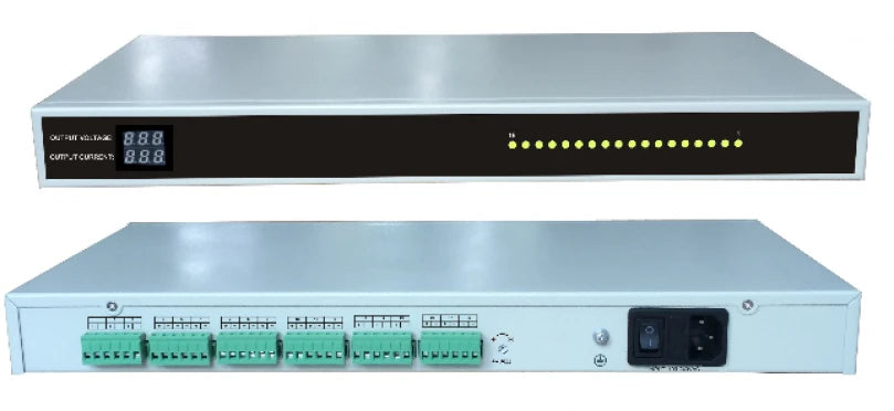 SAXXON PSU1220D18US- FUENTE DE PODER REGULADA 12V CD RACKEABLE/ 20 AMPERES/ DISTRIBUIDOR PARA 18 CAMARAS-Fuentes con Distribuidor-SAXXON-Bsai Seguridad & Controles