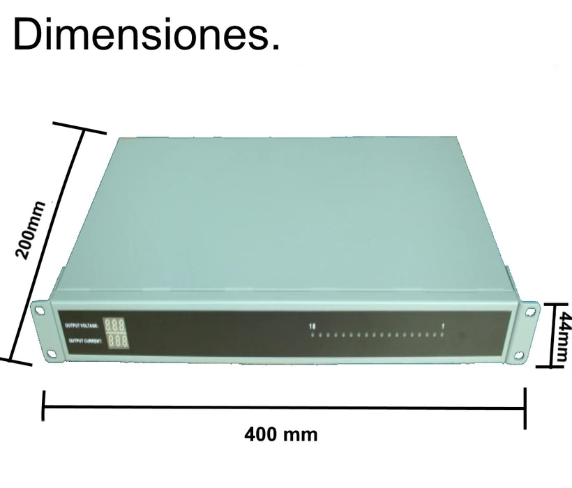 SAXXON PSU1220D18US- FUENTE DE PODER REGULADA 12V CD RACKEABLE/ 20 AMPERES/ DISTRIBUIDOR PARA 18 CAMARAS-Fuentes con Distribuidor-SAXXON-TVN400054-Bsai Seguridad & Controles