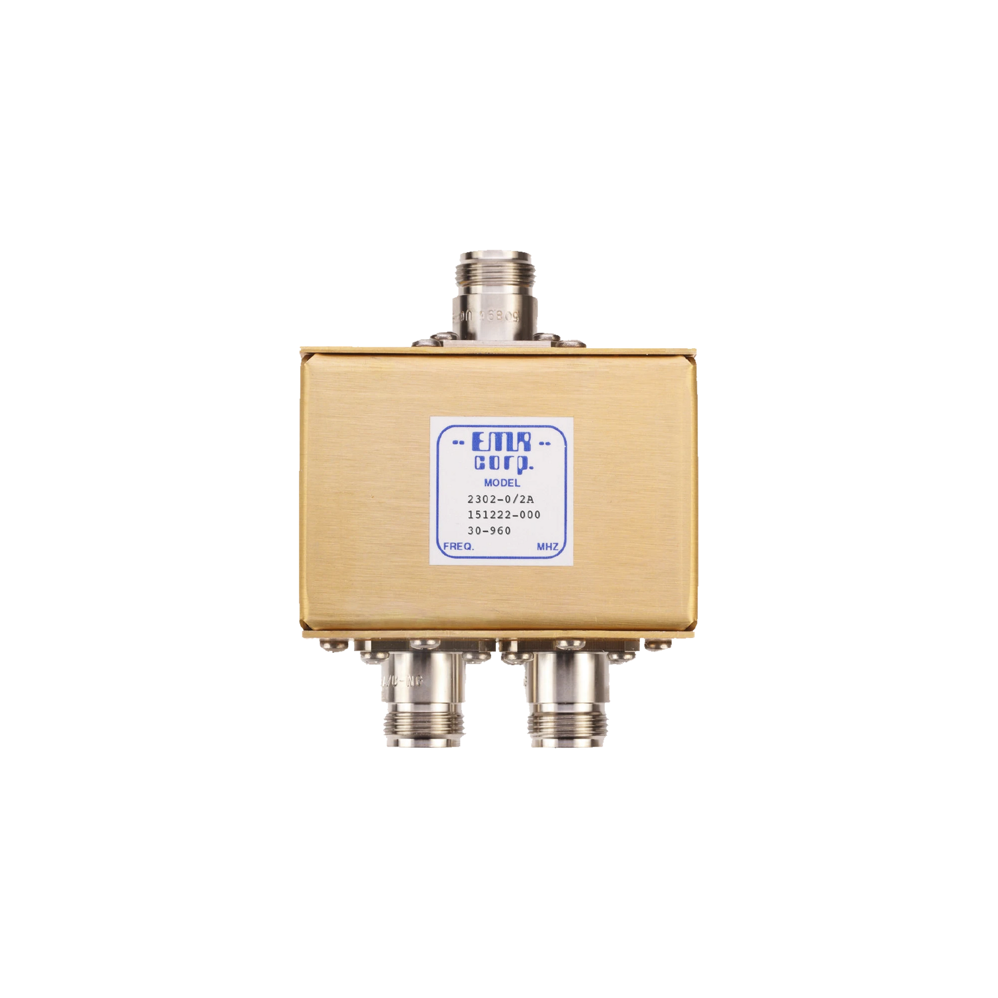 DIVISOR DE POTENCIA EMR DE 2 VÍAS, 30-960 MHZ, 0.5 WATT, CONECTORES N HEMBRA.-Filtros y Sistemas en RF-EMR CORPORATION-Bsai Seguridad & Controles