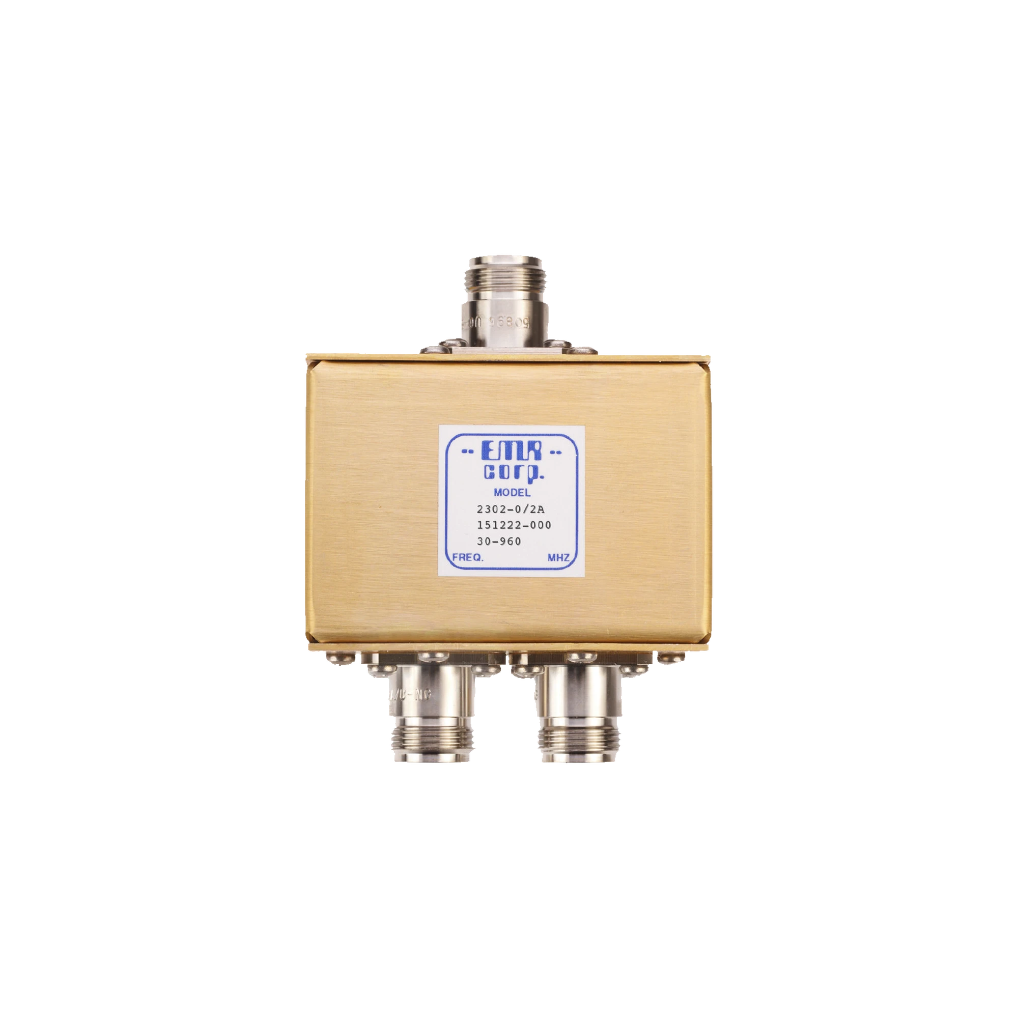DIVISOR DE POTENCIA EMR DE 2 VÍAS, 30-960 MHZ, 0.5 WATT, CONECTORES N HEMBRA.-Filtros y Sistemas en RF-EMR CORPORATION-Bsai Seguridad & Controles
