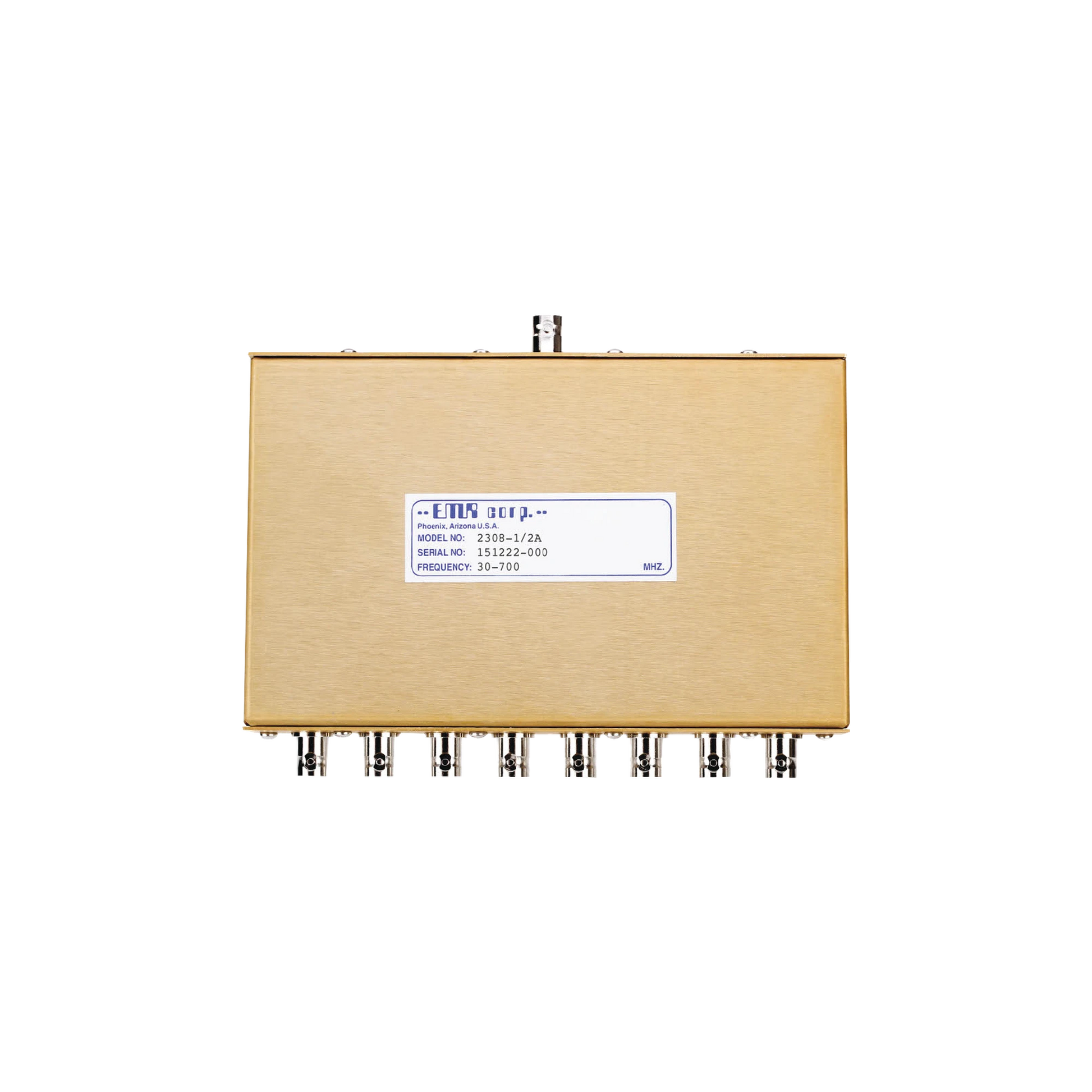 DIVISOR DE POTENCIA EMR DE 8 VÍAS, 30-700 MHZ, 0.5 WATT, CONECTORES BNC HEMBRA.-Filtros y Sistemas en RF-EMR CORPORATION-Bsai Seguridad & Controles