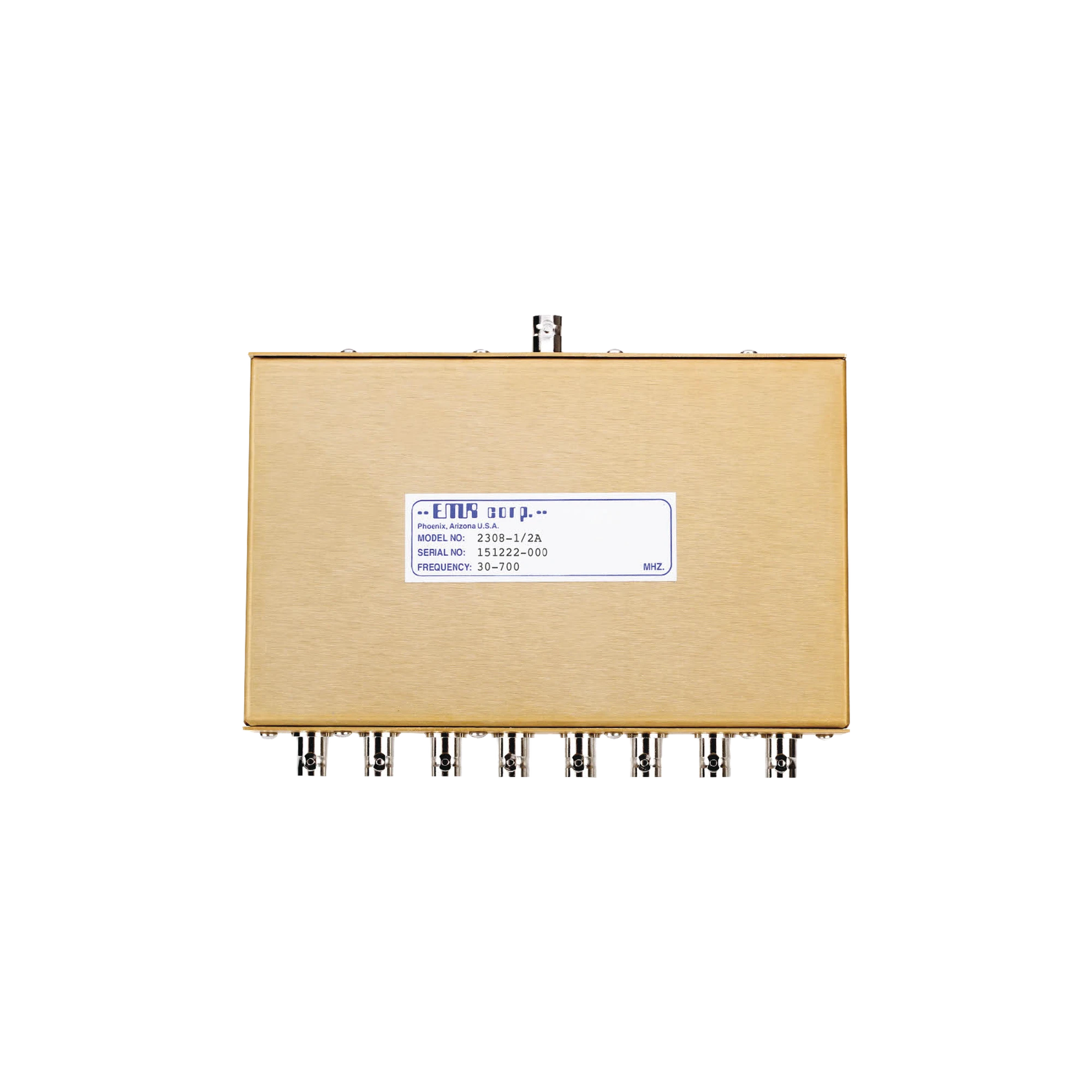 DIVISOR DE POTENCIA EMR DE 8 VÍAS, 30-700 MHZ, 0.5 WATT, CONECTORES BNC HEMBRA.-Filtros y Sistemas en RF-EMR CORPORATION-Bsai Seguridad & Controles
