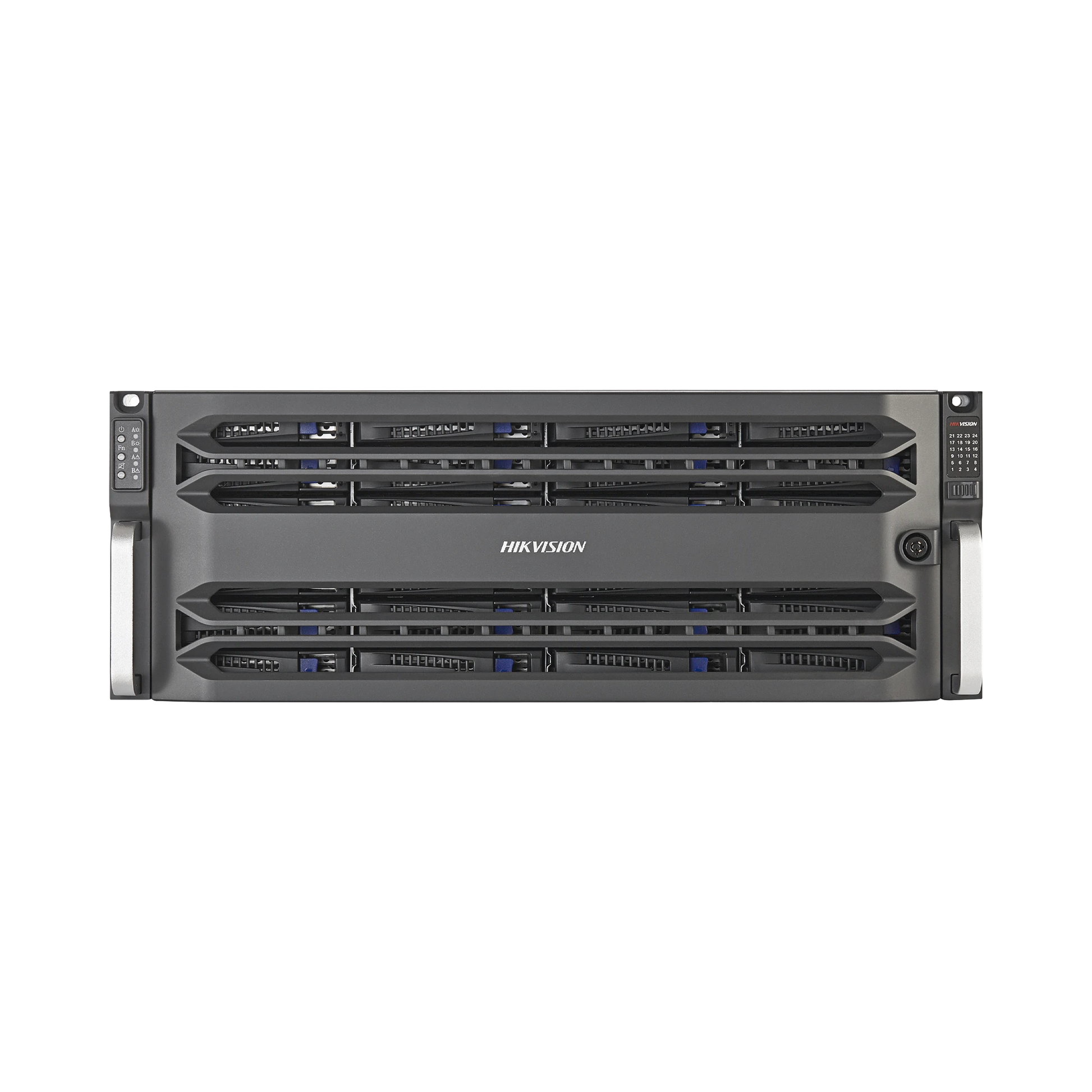 CONTROLADOR DOBLE DE ALMACENAMIENTO EN RED / 24 DISCOS DUROS / RAID / ISCSI / NFS / GRABA 448 CANALES IP / 2 TARJETAS RED / DOBLE CONTROLADOR-Almacenamiento-HIKVISION-Bsai Seguridad & Controles