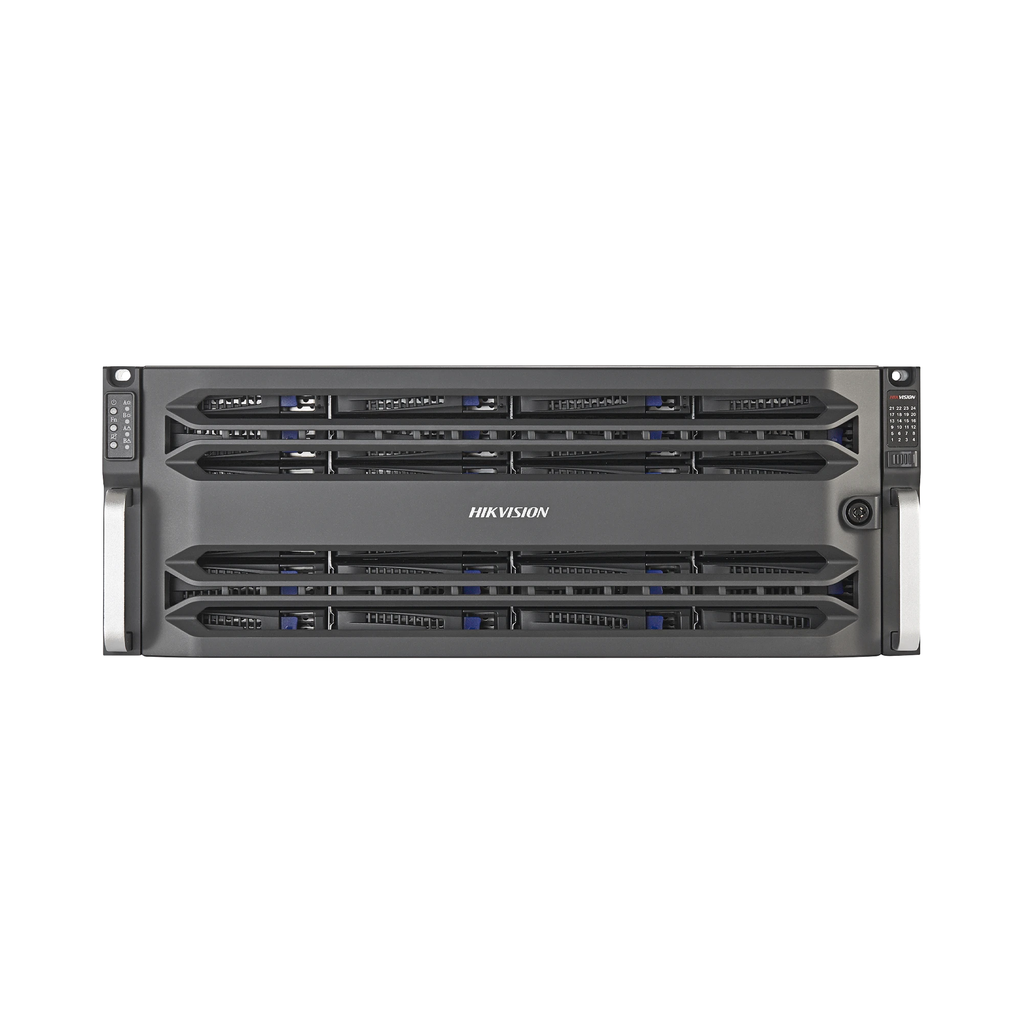 CONTROLADOR DOBLE DE ALMACENAMIENTO EN RED / 24 DISCOS DUROS / RAID / ISCSI / NFS / GRABA 448 CANALES IP / 2 TARJETAS RED / DOBLE CONTROLADOR-Almacenamiento-HIKVISION-Bsai Seguridad & Controles