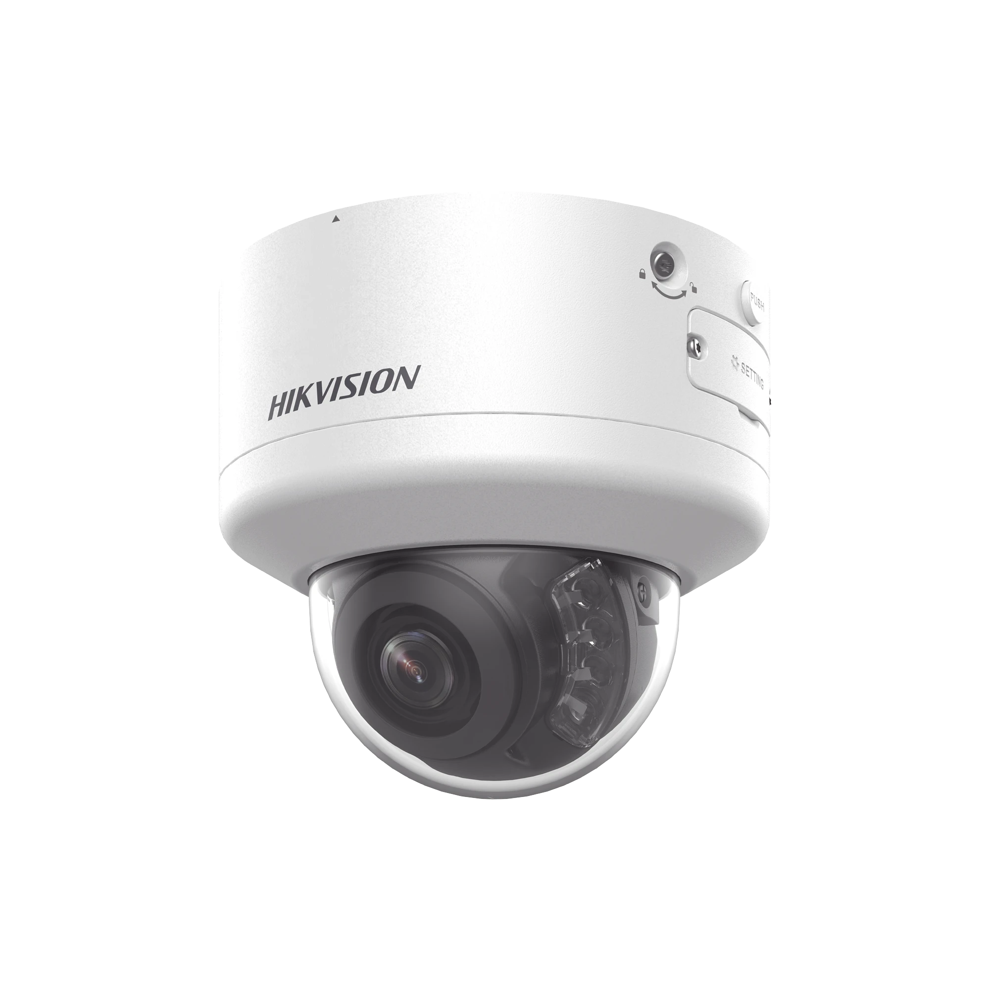 DOMO IP 8 MEGAPIXEL (4K) / LENTE MOT. 2.7 A 13.5 MM / 40 MTS IR EXIR / EXTERIOR IP66 / IK10 / DARKFIGHTER / AUDIO Y ALARMA I/O / POE+ / ONVIF / MICRO SD / 4 ANALÍTICOS: ACUSENSE, DETECCION FACIAL, CONTEO DE PERSONAS POR CRUCE Y ZONA-Cámaras IP y NVRs-HIKVISION-Bsai Seguridad & Controles