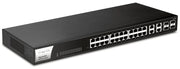 DRAYTEK VIGORSWITCH G1282 - SWITCH GIGABIT ETHERNET ADMINISTRABLE WEB SMART/ 24 PUERTOS GIGABIT ETHERNET/ 4 PUERTOS COMBO SFP & RJ45/-Switches-DRAYTEK-Bsai Seguridad & Controles