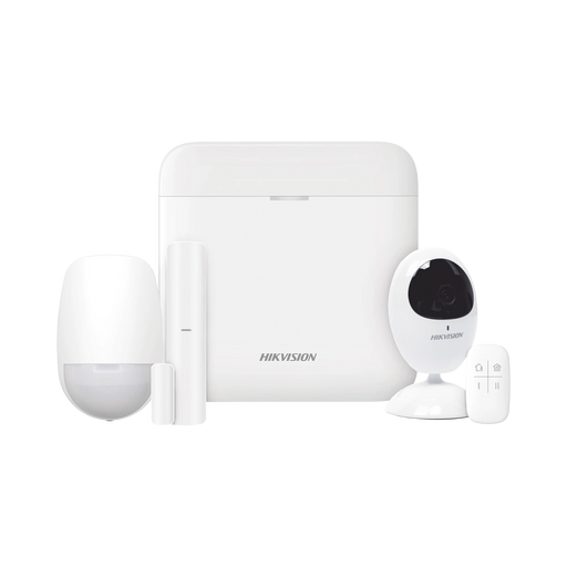 (AX PRO) KIT DE ALARMA AX PRO CON GSM (3G/4G) / INCLUYE: 1 HUB CON BATERIA DE RESPALDO / 1 SENSOR PIR / 1 CONTACTO MAGNÉTICO / 1 CONTROL REMOTO / 1 CÁMARA IP / WI-FI / COMPATIBLE CON HIK-CONNECT P2P / DS-2CV2U21FD-IW-Paneles de Alarma y Accesorios Hikvision-HIKVISION-DS-PWA48-KS/CAM-Bsai Seguridad & Controles