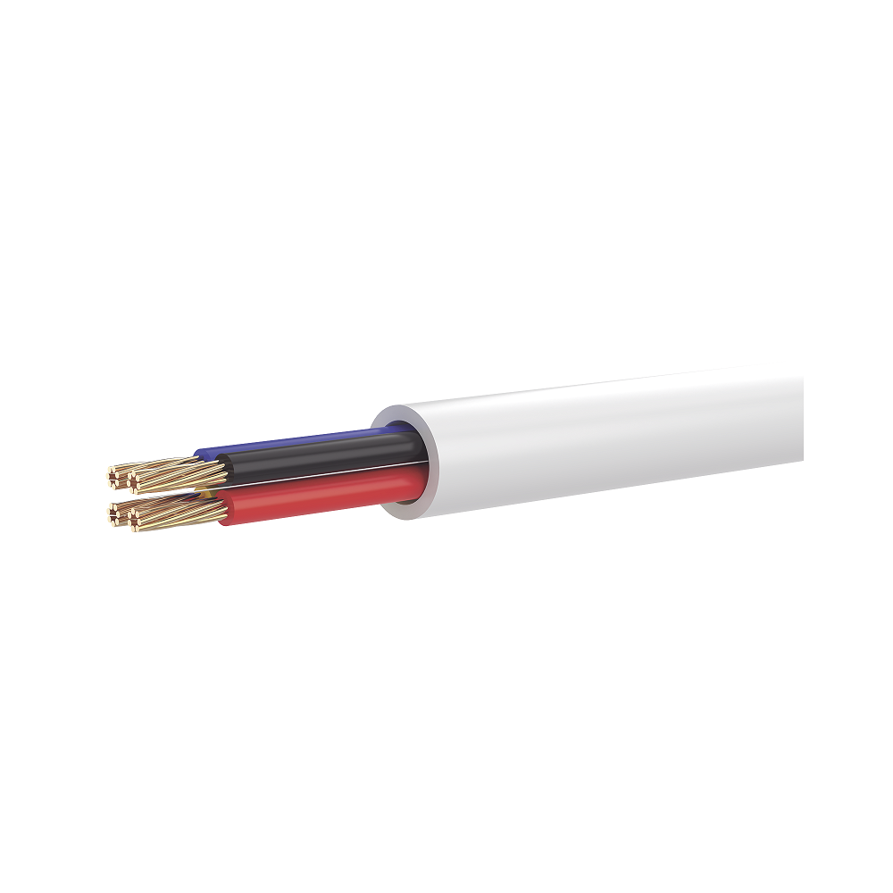 BOBINA DE 100 METROS DE CABLE / CCA (COBRE CON ALUMINIO) / 4 X 22 AWG / COLOR BLANCO / PVC / CCAM / USO EN INTERIOR / APLICACIONES EN ALARMAS - AUTOMATIZACIÓN-Cables-HIKVISION-Bsai Seguridad & Controles