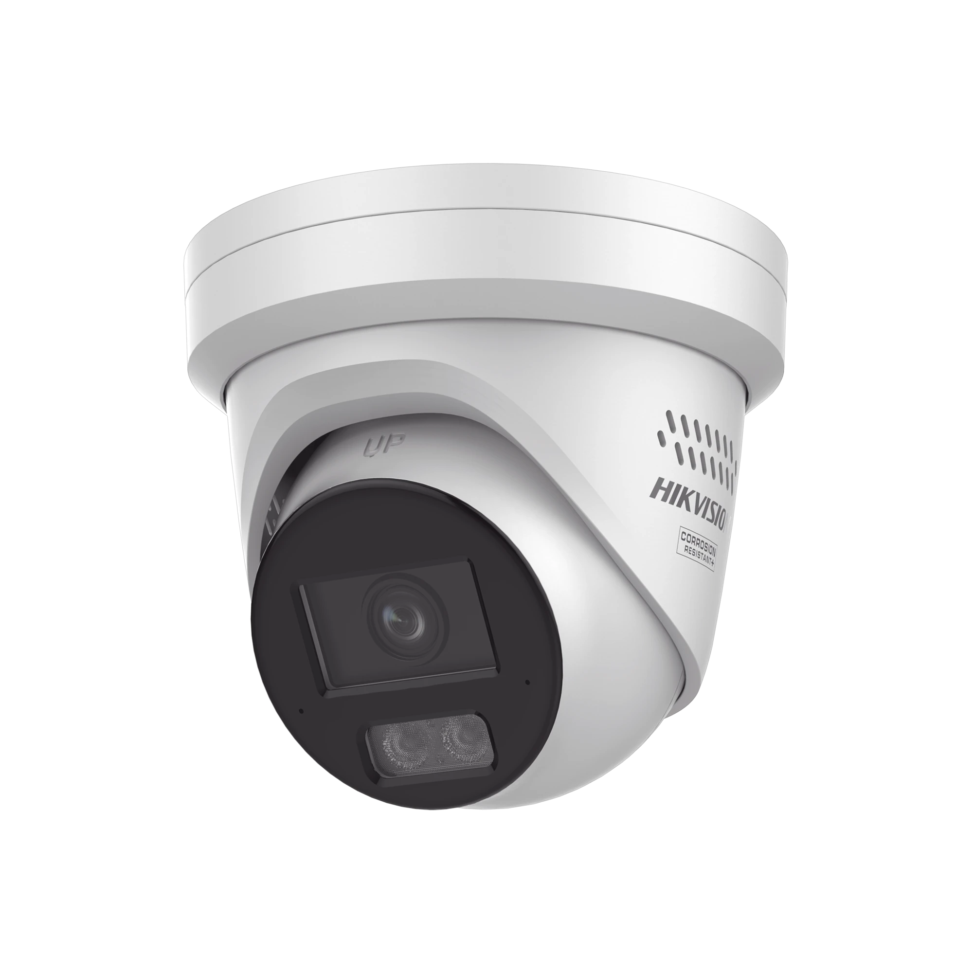 [DUAL LIGHT + COLORVU 3.0 + HIKAI] TURRET IP 6 MEGAPIXEL / LENTE 2.8 MM / 30 MTS IR + LUZ BLANCA / 2 MICROFONOS INTEGRADOS / EXTERIOR IP67 / ESTROBO AZUL Y ROJO / WDR 130 DB / ACUSENSE 3.0 / METAL / NEMA 4X / ACUSEARCH