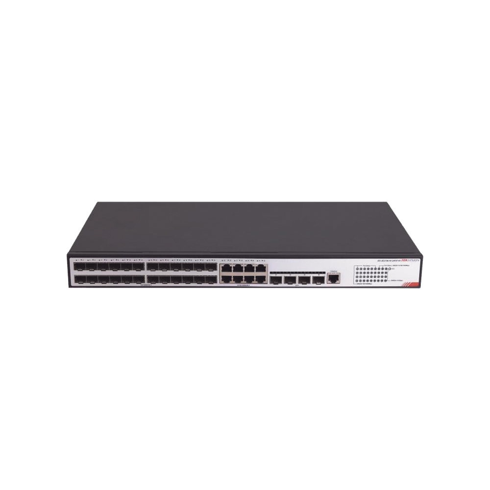 SWITCH GIGABIT / ADMINISTRABLE / 24 PUERTOS SFP GE / 8 PUERTOS RJ45 GE / 4 PUERTOS SFP DE 10G-Networking-HIKVISION-Bsai Seguridad & Controles