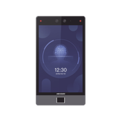 TERMINAL FACIAL MIN MOE 8" TOUCH CON LECTOR DE HUELLAS / DELGADA Y ESTÉTICA / POE / 100,000 ROSTROS / EXTERIOR IP65 / FUNCIÓN DE VIDEOPORTERO Y LECTURA DE CÓDIGOS QR / LECTURA DE TARJETAS / HIK-IA