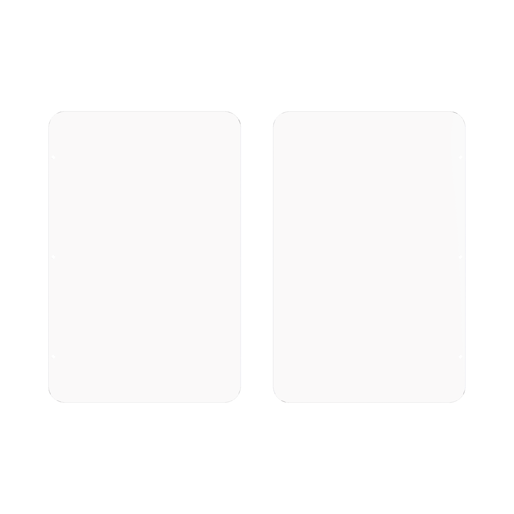 KIT DE REPUESTO (2 PIEZAS) DE ALETAS DE ACRÍLICO PARA FORMAR CARRILES DE 110 CMS EN TORNIQUETES SERIES DS-K3B501 Y DS-K3B601 / IK05