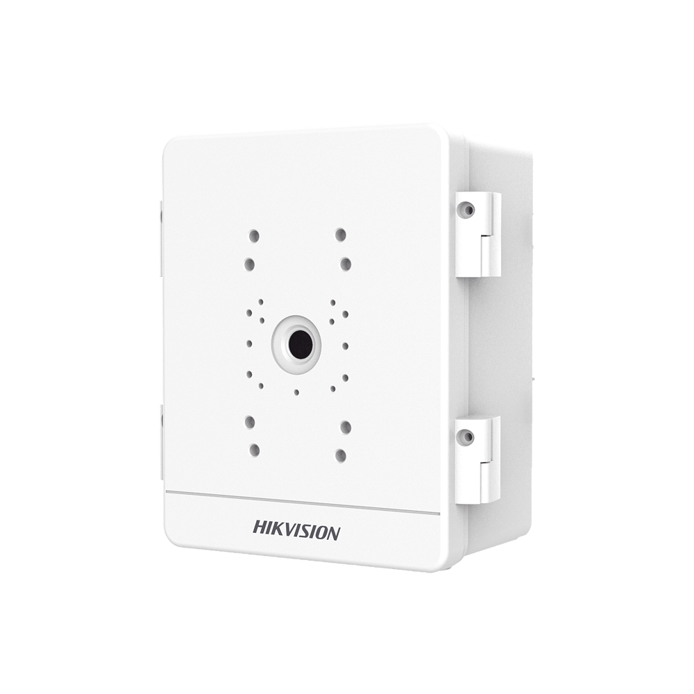 CAJA PARA VIDEOVIGILANCIA PARA EXTERIOR / USO EN PARED O POSTE / IP66 / IK10 / DIMENSIONES: 387 X 432 X 225 MM / SOPORTA 3 DISPOSITIVOS (PTZ, BOCINAS, CÁMARAS FIJAS)-Accesorios Generales-HIKVISION-Bsai Seguridad & Controles