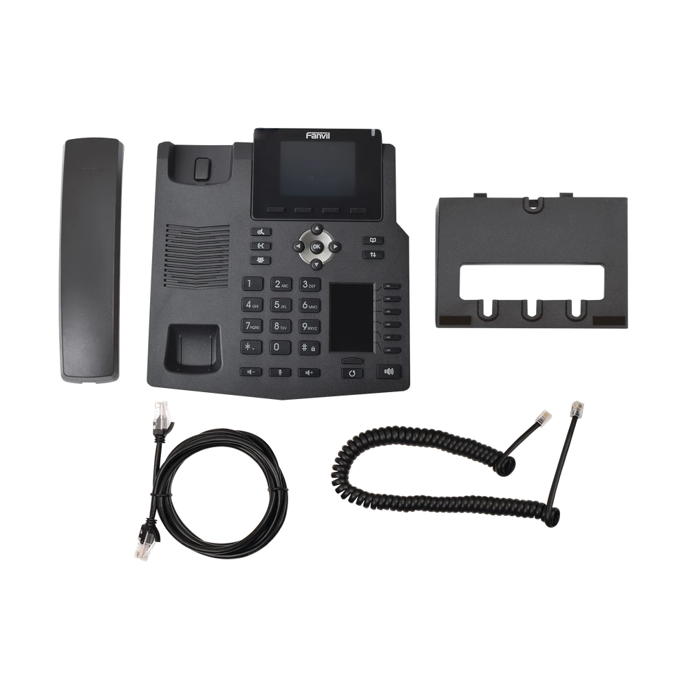 TELÉFONO IP EMPRESARIAL PARA 4 LÍNEAS SIP CON 2 PANTALLAS LCD, 6 TECLAS BLF/DSS, PUERTOS GIGABIT Y CONFERENCIA DE 3 VÍAS, POE-VoIP y Telefonía IP-FANVIL-Bsai Seguridad & Controles