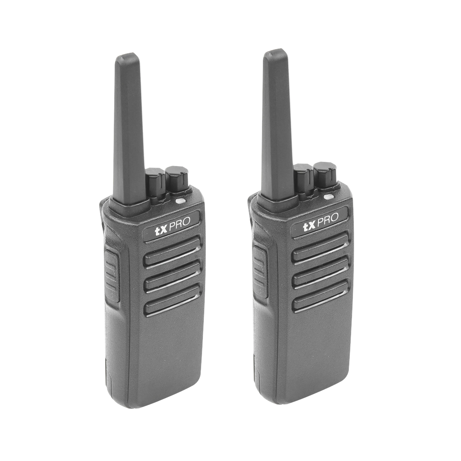 DUO DE RADIOS PORTATILES UHF, 5W DE POTENCIA, SCRAMBLER DE VOZ, ALTA COBERTURA, 400-470 MHZ-Radios Comerciales TXPRO-TXPRO-Bsai Seguridad & Controles