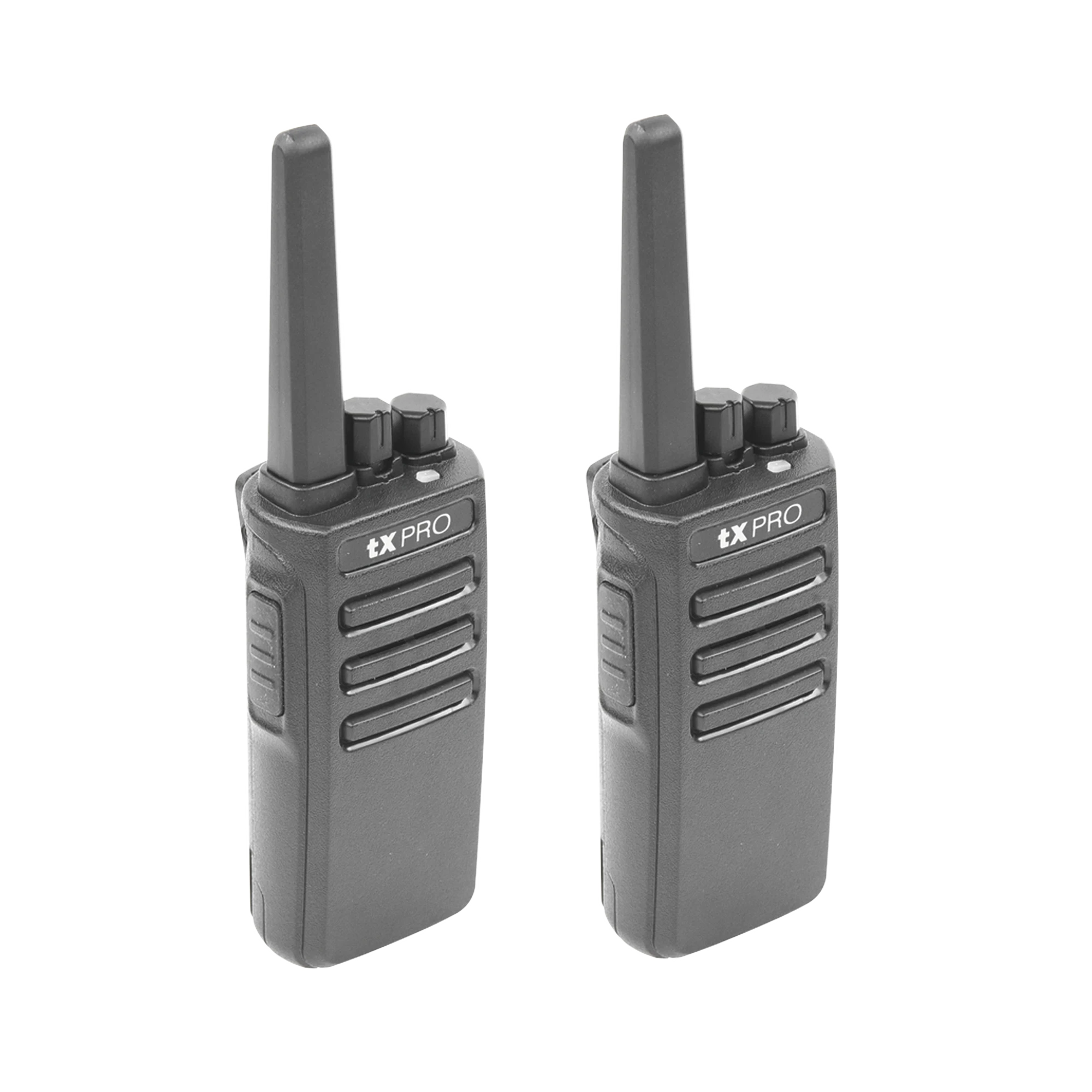 DUO DE RADIOS PORTATILES UHF, 5W DE POTENCIA, SCRAMBLER DE VOZ, ALTA COBERTURA, 400-470 MHZ-Radios Comerciales TXPRO-TXPRO-Bsai Seguridad & Controles