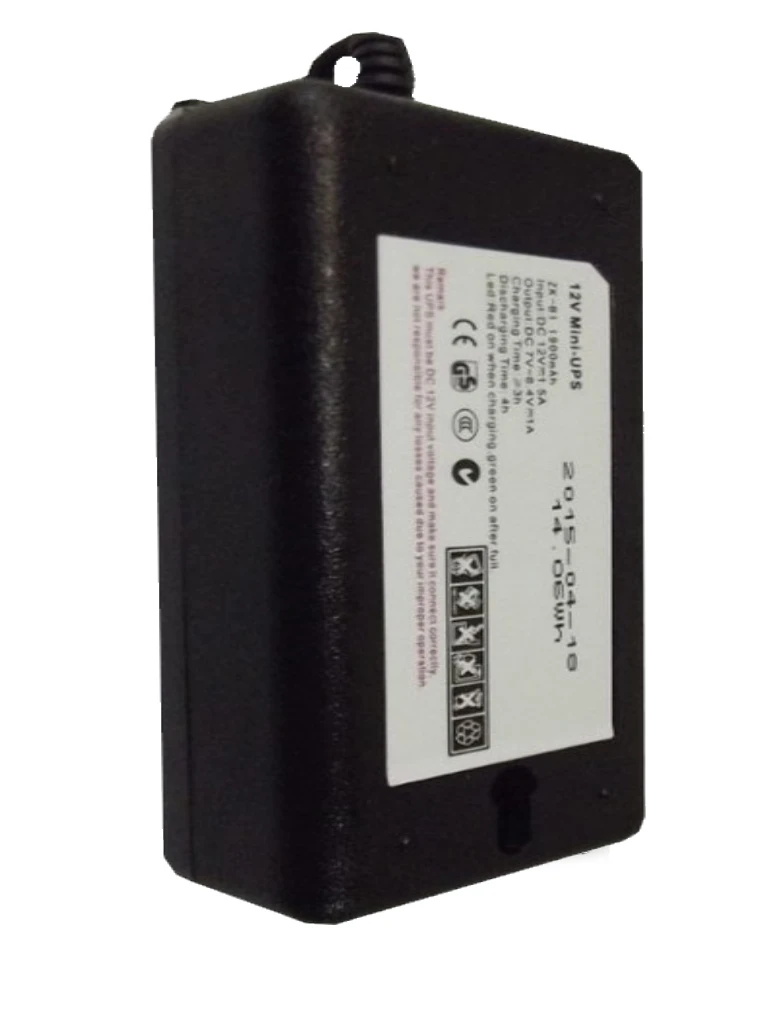 ZKTECO UPS12V - RESPALDO DE 12V PARA CONTROL DE ASISTENCIA 1900MAH / COMPATIBLE CON EQUIPOS ZKTECO/ DURACIÓN DE HASTA 2 HORAS EN USO-Accesorios - Asistencia-ZKTECO-Bsai Seguridad & Controles