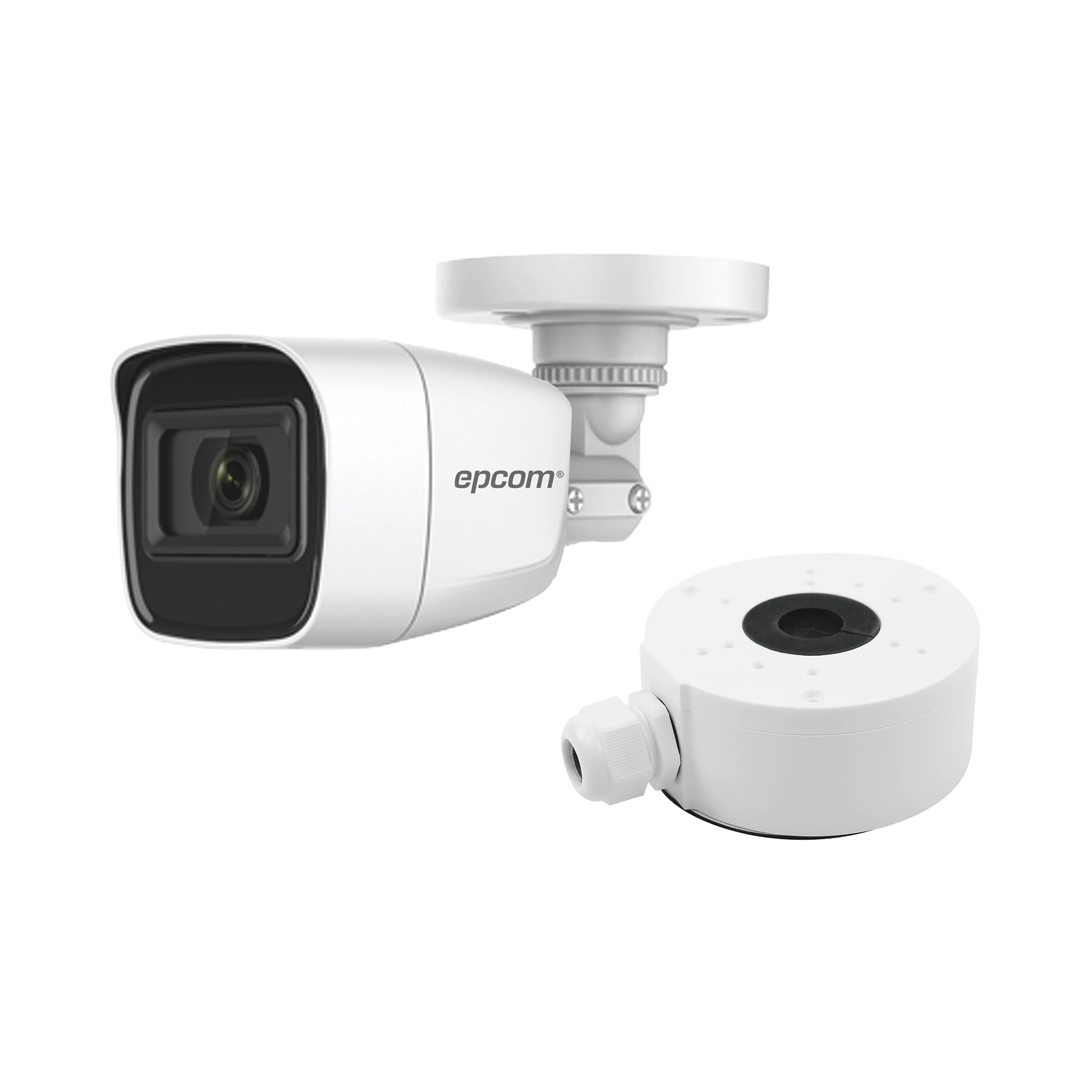 KIT DE CÁMARA + MONTAJE / CÁMARA BALA TURBOHD 2 MEGAPIXEL (1080P) / GRAN ANGULAR 106° / LENTE 2.8 MM / 25 MTS IR EXIR / EXTERIOR IP66 / 4 TECNOLOGÍAS / DWDR-Cámaras-EPCOM PROFESSIONAL-Bsai Seguridad & Controles