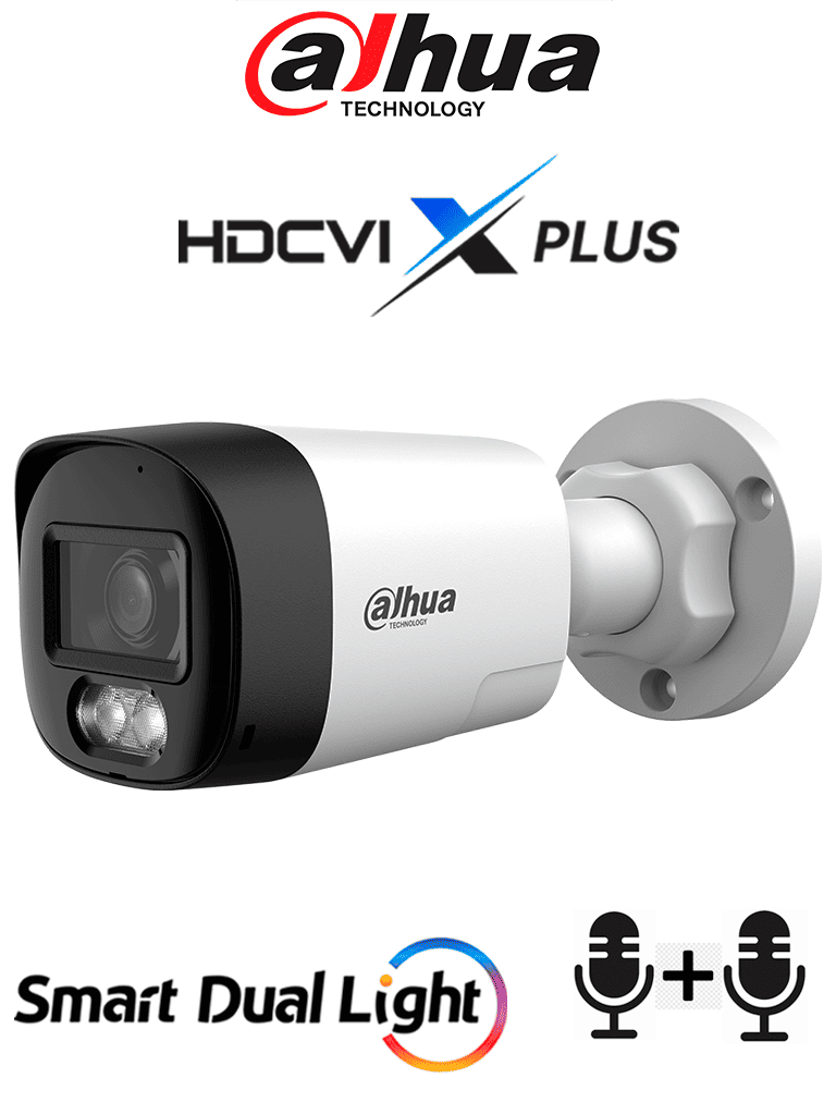 DAHUA DH-HAC-HFW1801RLN-IL-T - CÁMARA BULLET 4K/ HDCVI X PLUS/ AUDIO BIDIRECCIONAL/ 106 GRADOS DE APERTURA/ ILUMINACIÓN 