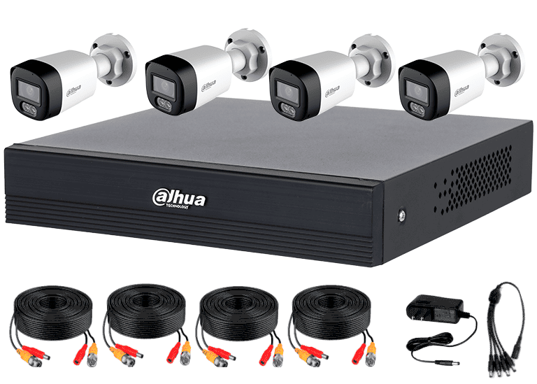 DAHUA DH-KIT/XVR1B04-I/T/4-HAC-HFW1200RLN-IL-T - KIT 4 CANALES 2 MP CON AUDIO BIDIRECCIONAL Y DVR COOPER-I WIZSENSE. INC