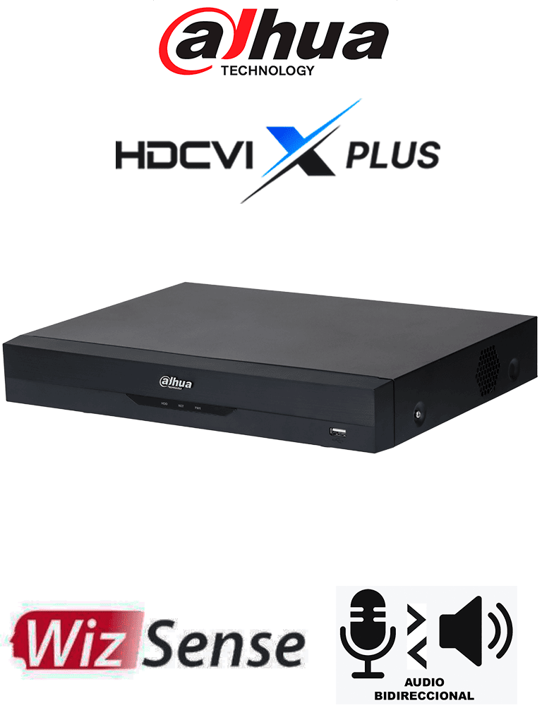 DAHUA DH-XVR5108HE-I3/T - DVR DE 8 CANALES 5MP LITE WIZSENSE/ HDCVI X PLUS/ AUDIO BIDIRECCIONAL EN LOS 8 CANALES/ H.265+