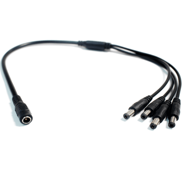 SAXXON SXF54 - DIVISOR DE ENERGÍA / TIPO PULPO / 1 CONECTOR HEMBRA / 4 CONECTORES MACHO / CABLE DE COBRE / #TVCSAX-Divisores de Energía-SAXXON-Bsai Seguridad & Controles