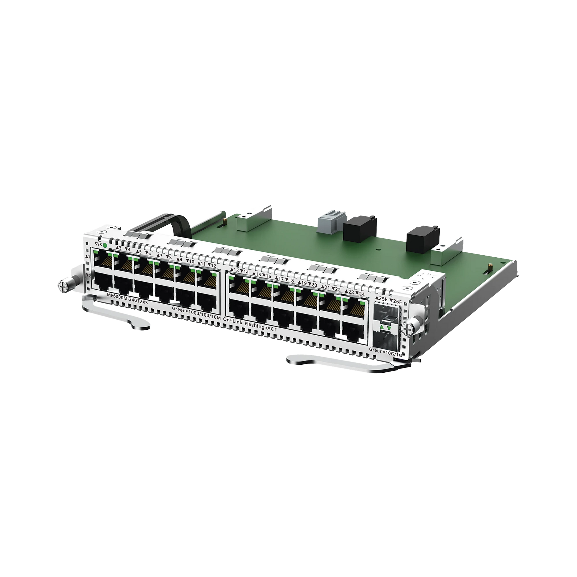 E-LIGHTEN TARJETA MODULAR PARA OLT MODELO RG-NBF6002M, 24 PUERTOS ETHERNET DE 1G, 2 PUERTOS SFP+ DE 10G-Networking-RUIJIE-Bsai Seguridad & Controles