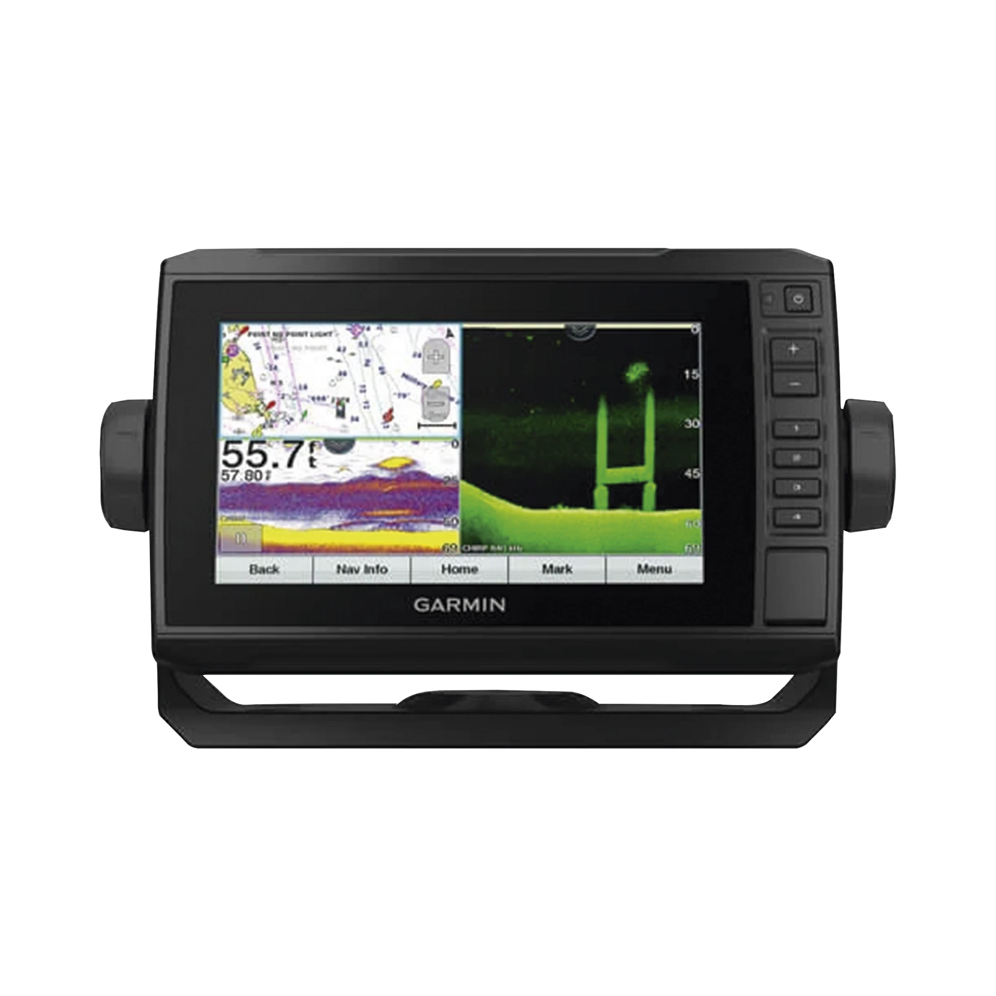 ECHOMAP UHD 72CV CON TRANSDUCTOR GT24-TM, PANTALLA DE 7, MAPA BASE PRECARGADO-Soluciones Marinas-GARMIN-Bsai Seguridad & Controles