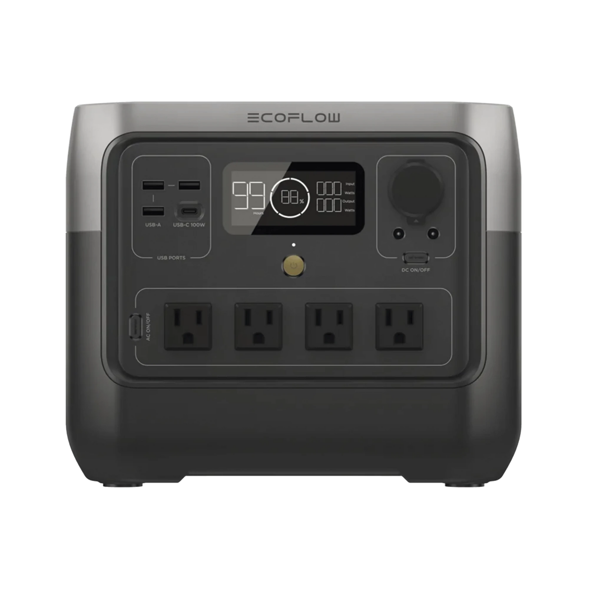 ECOFLOW RIVER 2 PRO | ESTACIÓN DE ENERGÍA PORTÁTIL 768WH LITIO LFP / 4 AC 800W (MAX. 1600W) / 1 USB-C 100W / 3 USB -A 12W / CARGADOR DE COCHE 10A, 126W MAX. / CONECTIVIDAD WIFI Y BLUETOOTH (APP) / CARGA SOLAR 220W MAX.-Respaldo de Energía-ECOFLOW-Bsai Seguridad & Controles