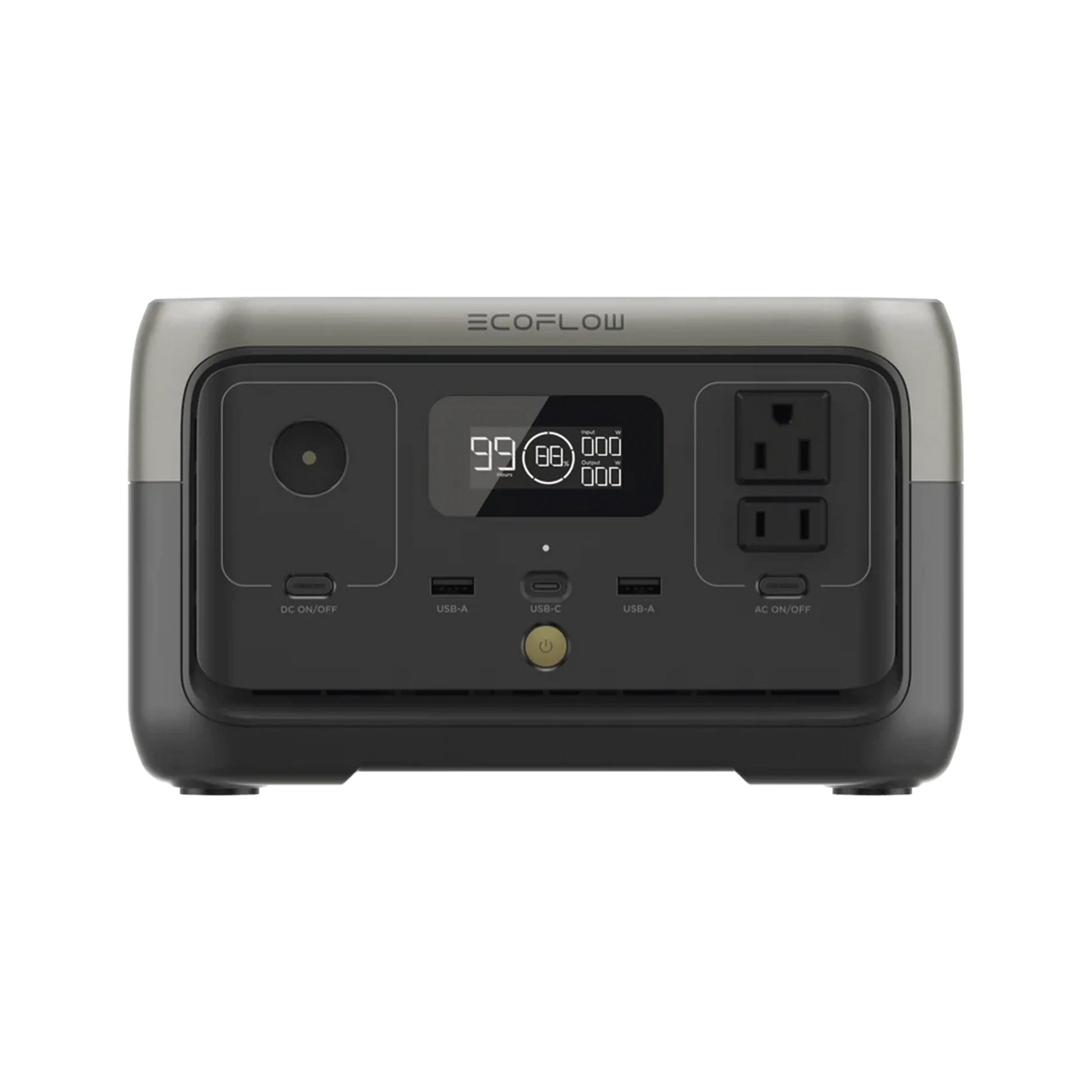 ECOFLOW RIVER 2 | ESTACIÓN DE ENERGÍA PORTÁTIL 256WH LITIO LFP / 2 AC 300 W (MAX. 600W) / 1 USB-C 60W / 2 USB -A 12W / CARGADOR DE COCHE 8A A 12 O 24V / CONECTIVIDAD WIFI Y BLUETOOTH (APP) / CARGA SOLAR 110W MAX.-Respaldo de Energía-ECOFLOW-Bsai Seguridad & Controles