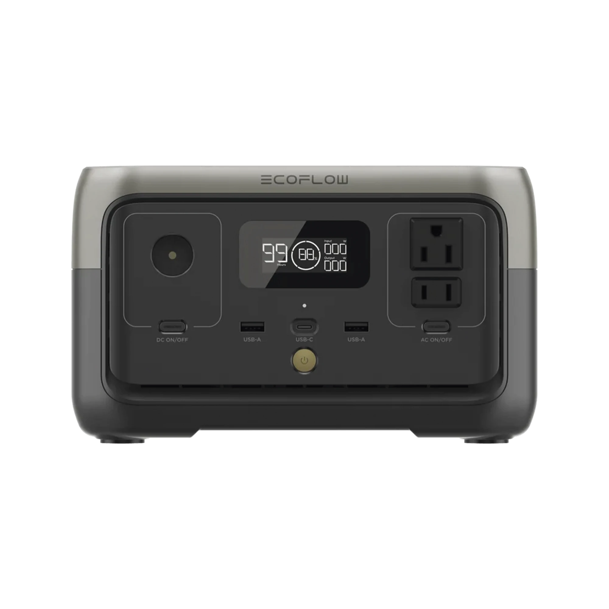 ECOFLOW RIVER 2 | ESTACIÓN DE ENERGÍA PORTÁTIL 256WH LITIO LFP / 2 AC 300 W (MAX. 600W) / 1 USB-C 60W / 2 USB -A 12W / CARGADOR DE COCHE 8A A 12 O 24V / CONECTIVIDAD WIFI Y BLUETOOTH (APP) / CARGA SOLAR 110W MAX.-Respaldo de Energía-ECOFLOW-Bsai Seguridad & Controles