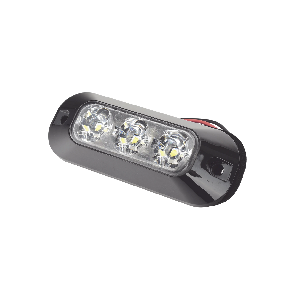 LUZ AUXILIAR DE 3 LED, BLANCO, LENTE TRANSPARENTE