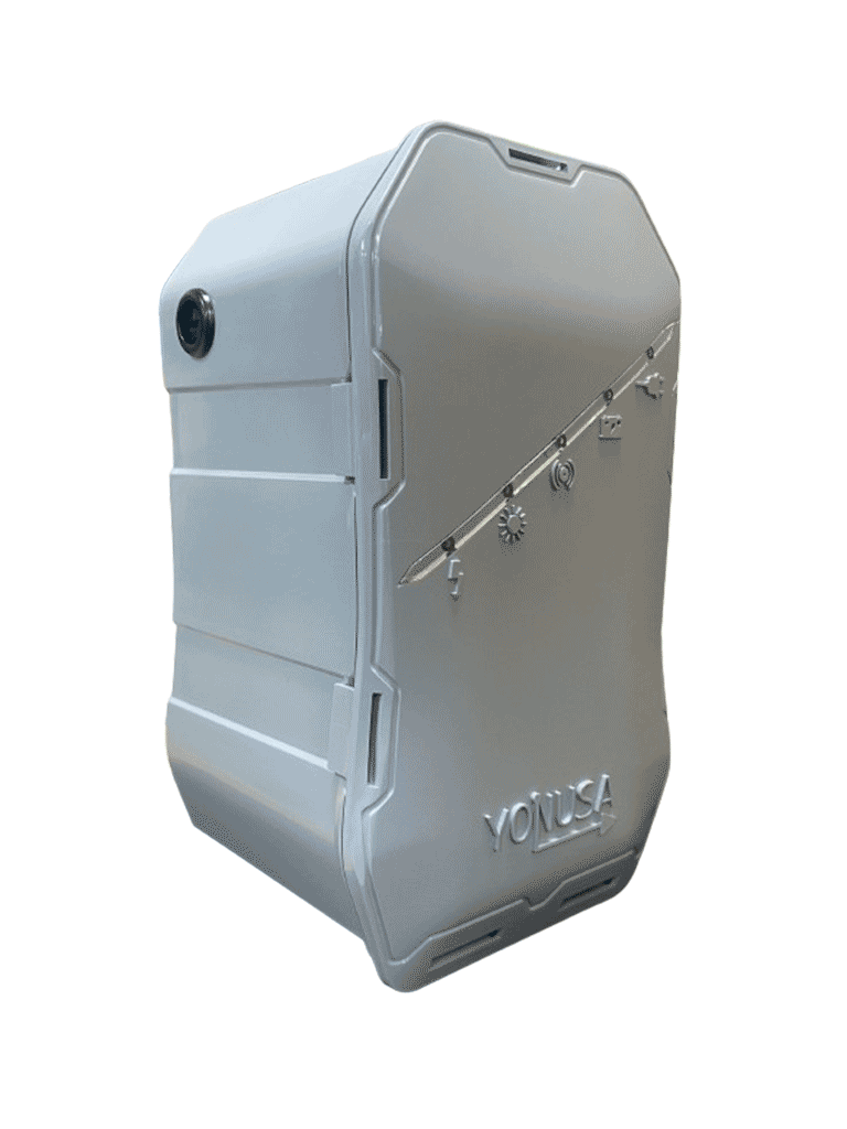 YONUSA HS - ENERGIZADOR DE NUEVA GENERACIÓN PARA SOLUCIÓN DE CERCO ELÉCTRICO. CUBRE 500 METROS LINEALES O 100 METROS EN 5 LINEAS. INCLUYE CONTROL REMOTO (ENCENDIDO/APAGADO) #Y1-Energizadores-YONUSA-Bsai Seguridad & Controles