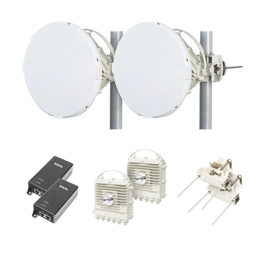 ENLACE A LA VELOCIDAD DE LA FIBRA, BANDA LIBRE EN MÉXICO, SIN INTERFERENCIA, 2 GBPS REALES FULL DUPLEX, 5 KM-Enlaces de Backhaul-Siklu-EH-2500FX-KIT-2FT-EXN-Bsai Seguridad & Controles