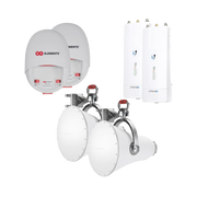 ENLACE COMPLETO PARA BACKHAUL EN 5 GHZ HASTA 1 GBPS CON RADIOS AF5XHD DE UBIQUITI Y ULTRA HORN, ULTRA RECHAZO AL RUIDO PARA ENLACES LARGOS, SIN PERDIDAS-Enlaces de Backhaul-SYSCOM-Bsai Seguridad & Controles