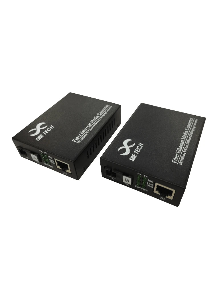 SBE TECH SBE-MCWDM1F PAR DE CONVERTIDOR DE MEDIOS WDM MONOMODO / 1 PUERTO RJ45 10/100 A 1 PUERTO SC MONOMODO / ENLACE HASTA 25 KM-Convertidores De Medios-SBE TECH-Bsai Seguridad & Controles