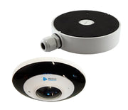 KIT FISHEYE MT-FE60 VISTA360° / DEWARPING / MICROFONO INCORPORADO / ENTRADA SALIDA DE ALARMA X1 + CAJA DE CONEXIONES MVA-JB0206 MONTAJE EN PARED O TECHO X1-Kits de Video IP-MERIVA TECHNOLOGY-Bsai Seguridad & Controles
