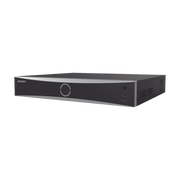 NVR 12 MEGAPIXEL (4K) / 16 CANALES IP / ACUSENSE(EVITA FALSAS ALARMAS) / RECONOCIMIENTO FACIAL / 4 BAHÍAS DE DISCO DURO / HDMI EN 4K / ENTRADA Y SALIDA DE ALARMAS-Cámaras IP-HIKVISION-Bsai Seguridad & Controles